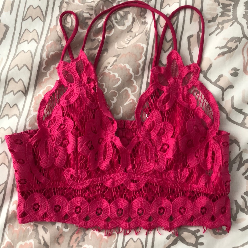 Pink Strappy Bralette